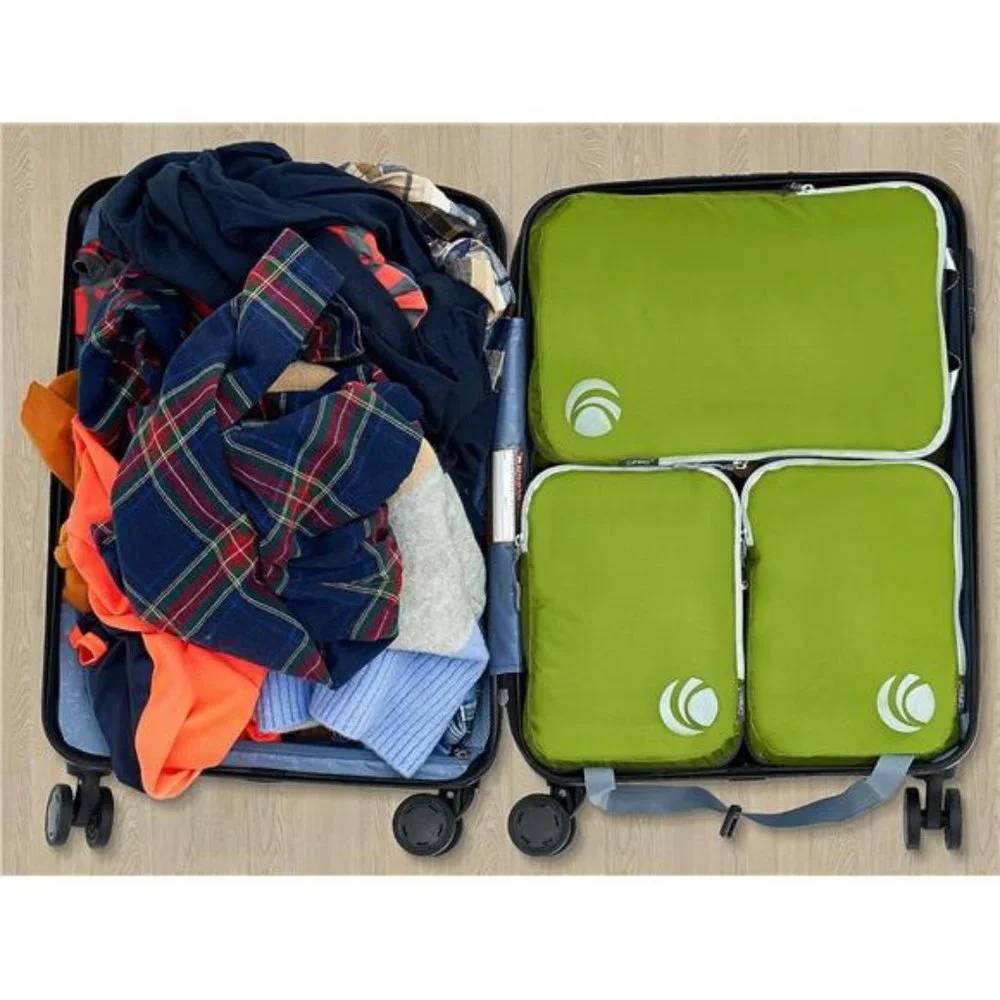 Compression Packing Cubes Set, Ultralight Expandable Travel Packing Organizers